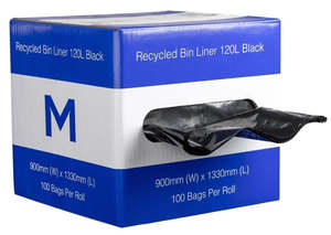 Waste Management: Matthews Recycled Bin Liners 120L