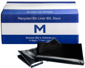 Waste Management: Matthews Recycled Bin Liners 80L