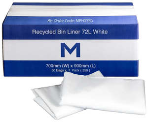 Matthews Recycled Bin Liners 72L