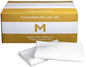 Matthews Compostable Bin Liners 36L