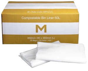 Matthews Compostable Bin Liners 60L - 450 Bags