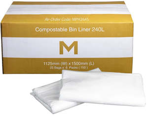 Matthews Compostable Bin Liners 240L - 150 Bags