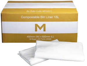 Matthews Compostable Bin Liners 18L - 1500 Bags