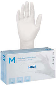 Matthews Nitrile White Gloves 5.0g - 10x100 Pack