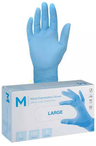 Matthews Nitrile Sky Blue Gloves 5.0g - 10x100 Pack