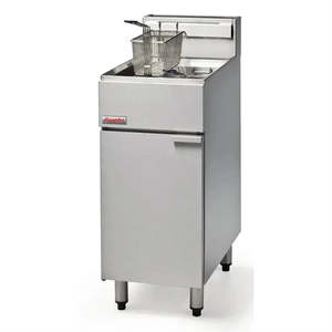 FastFri Freestanding Double Basket Gas Deep Fryer 18L