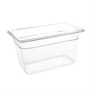 Standard Gastronorm Clear Polycarbonate - GN 1/4 150mm