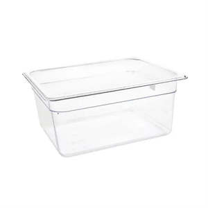 Standard Gastronorm Clear Polycarbonate - GN 1/2 150mm