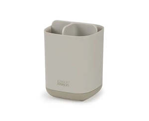 Bathroom Storage: Joseph Joseph EasyStore Toothbrush Caddy - Ecru