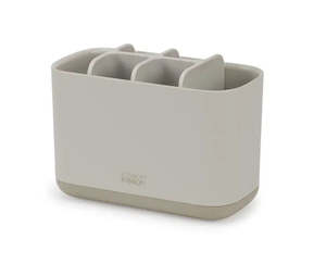 Bathroom Storage: Joseph Joseph EasyStore Large Toothbrush Caddy - Ecru