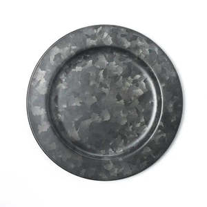 Chef Inox Utility Coney Black Plate Rim 230mm