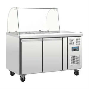 Polar: Polar U-Series Double Door Refrigerated Gastronorm Saladette Counter 1360mm