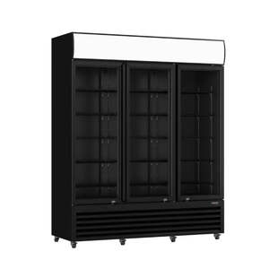 Fridges: Thermaster Three Glass Door Colourbond Upright Drink Fridge LG-1203BP