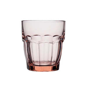 Bormioli Rocco Rock Bar DOF Tumbler Glass Peach Pink 270ml