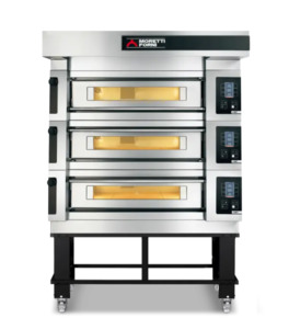 Moretti Forni Serie S Triple Deck Oven on Stand