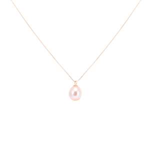 Rose Gold Pendant 1: Pink Pearl & Rose Gold Pendant
