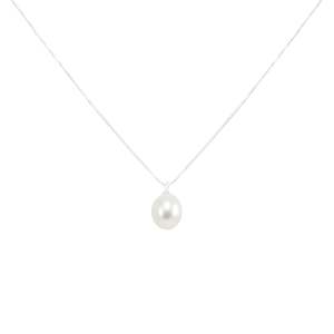 White Pearl and Silver Pendant