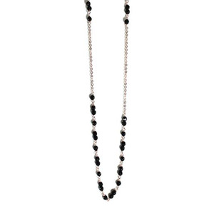 Small Stone Necklace 100cm: Onyx Small Stone Necklace - $254 RRP