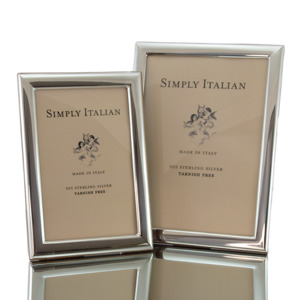 Sempre Sterling Modern Plain Flat Frame - Large