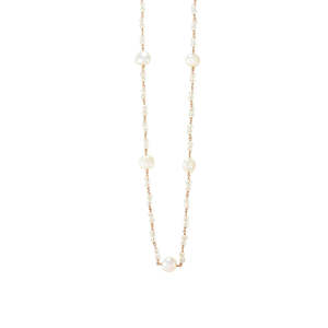 Simply Italian: White Pearl and Crystal Necklace - 40cm