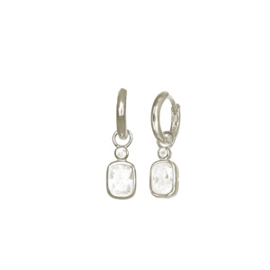 Simply Italian Best Sellers: Cubic Zirconia Huggie Earrings