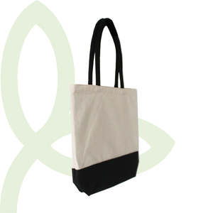 Jute Collection: CJBW3634 Cotton and jute two tone bag