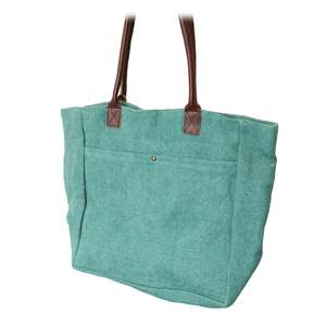 Jute Collection: 'Tahiti' Soft Jute Bag - Turquoise
