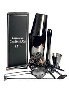 Complete Barware Set Black