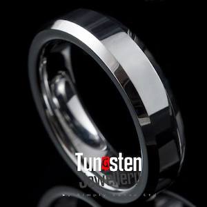 Products: Womens Tungsten Ring 5mm ZEPHYR by Simply Suave