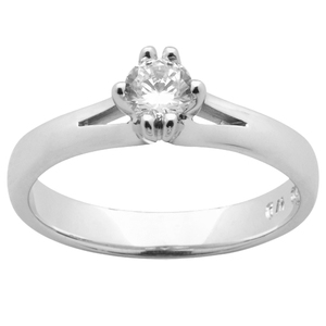 Classic Diamond Solitaire Engagement Ring