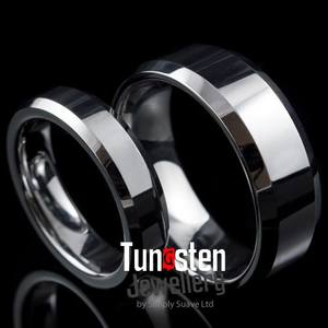 Matching Tungsten Wedding Rings ZEPHYR by Simply Suave