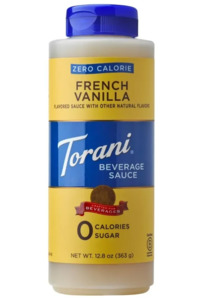 Torani Sauces: Zero Calorie French Vanilla Beverage Sauce