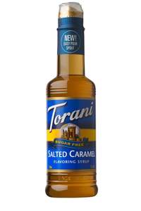 375ml Syrups: Torani Sugar Free Syrup Salted Caramel 375ml