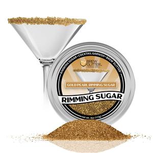 Rimming Sugar: Gold Pearl Cocktail Rimming Sugar