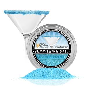 Rimming Salts: Shimmering Blue Cocktail Rimming Salt