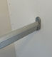 Wardrobe SILVER Hanging Bars 1200mm - Side mounting (packs of 5 or 10)