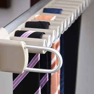 Accessories: Pull Out Tie Rack