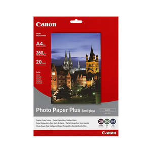 Canon A4 Photo Paper Plus Semi Gloss 20Pk