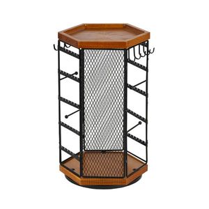 Jewellery Organiser 360 Rotating Holder Storage Hexagon Rack