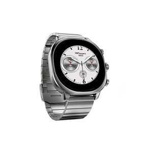 Jewellery Accessories: Hifuture Aix Amoled Stainless Steel Smart Watch Titanium Silver