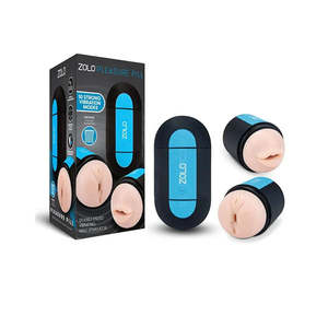 Adult: Zolo Pleasure Pill Double Ended Usb Rechargeable Stroker