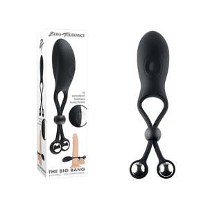Adult: Zero Tolerance The Big Bang Black Vibrating Lasso Cock Ring