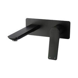 Wall Mounted Basin Mixer Tap Bath Tub Water Spout Black Vanity