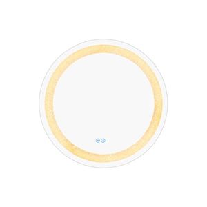 60Cm Bathroom Round Anti Fog Wall Makeup Touch Led Light Bluetooth