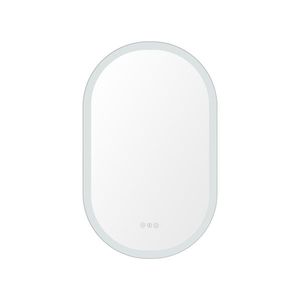 Building Renovation: Bathroom Touch Led Light Oval Makeup Wall Mirror 500X800Mm