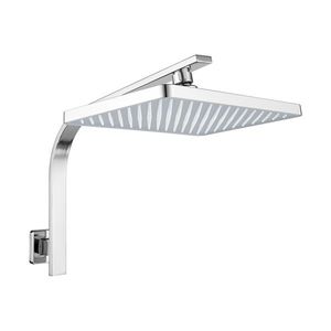 Building Renovation: 11 Inch Shower Head Set Rectangle Plastic Gooseneck Wall Arm Set