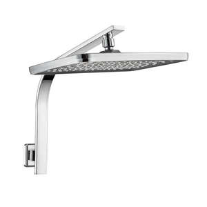 Building Renovation: Rain High Pressure Shower Head Large Rectangle Swivel Overhead