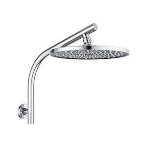 10 Inch 255Mm Rain Shower Head Set Gooseneck Arm Round