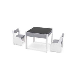 4 In 1 Wooden Kids Activity Table And Chair For Drawing And Studying