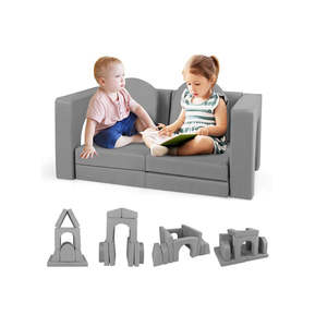 Baby Room Furniture: 8 Piece Modular Kids Sofa Play Couch Climb Playset With Covers